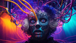 A_face_with_paint_spla