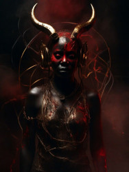black_woman_with_horns