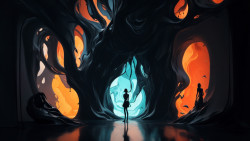 dark_cave_The_art_styl