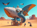 DreamShaper_v7_A_retro_futuristic_clock_with_wings_and_a_whale_0.jpg